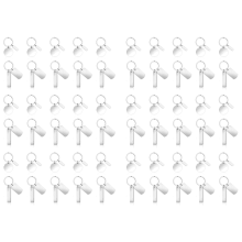 30 stuks DIY graveerbare metalen sleutelhangers, stempels