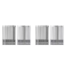 Bitset lang, magnetisch, 20 stuks sleufbits, 1/4 inch zeskant