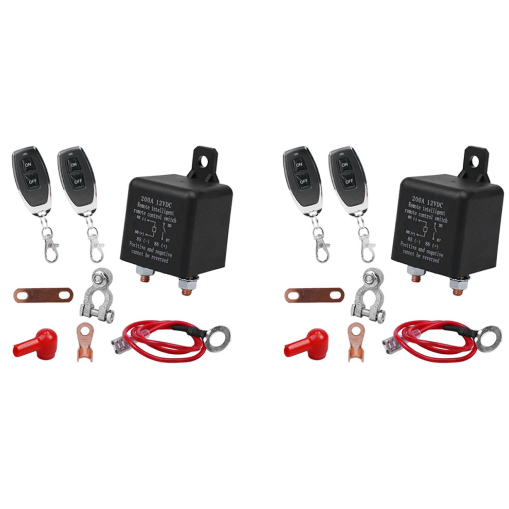 Remote Battery Disconnect Switch, 12V 200A Dual Control Switch 4851999542158
