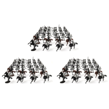 52 stuks/zak middeleeuwse cavalerie oorlogspaarden model Romeins speelgoed