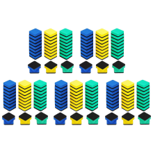 30 stuks wasbare en herbruikbare gummen voor het reinigen van droog uitwisbare markers