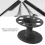 Round Hair Brush Comb Holder Display Rack Styling Stand 6