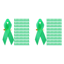 100 stuks revers spelden stoffen linten voor vrouwen mannen (groen)