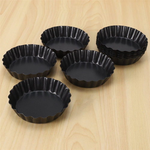 12 stuks eierpasteivormen, 3-inch mini-pannen, bakvorm 2