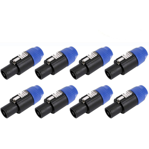 8-pack audiokabeladapterconnectoren, 4-polige luidsprekerstekker 2
