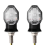 2Pcs Universal Turn Signal Light Bulbs Black Amber 12V 3