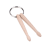 Mini Drum Stick Sleutelhanger Houten Ring Percussie 3