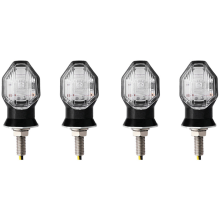 2Pcs Universal Turn Signal Light Bulbs Black Amber 12V