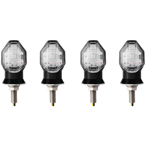 2Pcs Universal Turn Signal Light Bulbs Black Amber 12V