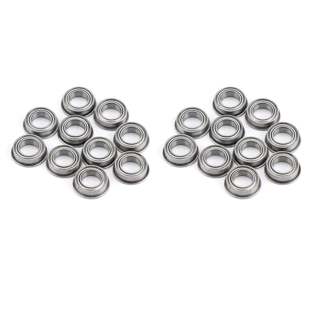 10Pcs Flanged Ball Bearings Id 6Mm Od 10Mm Mf106zz Stainless Steel 4851999560541