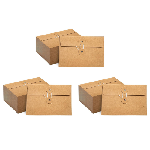 Envelopes with String Tie Closure Project Pockets Document Organizer