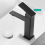 2PCS Matte Black Single Cold Water Basin Tap for Bathroom Sink 7