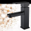 2PCS Matte Black Single Cold Water Basin Tap for Bathroom Sink 5