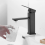 2PCS Matte Black Single Cold Water Basin Tap for Bathroom Sink 8