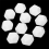30 Pack 22MM Blank White Dice Set D12 Cubes for Game,Fun,DIY 8