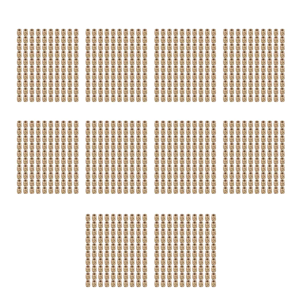 100Pcs Thread Knurled Brass Threaded Embedment Nut For 3D Printer 4851999563610