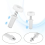 Bi Fold Door Hardware Set, 2 Packs of Louver 3