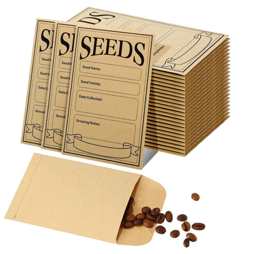 100Pcs Seed Envelopes 3.1X4.7 Inch, Brown Paper 2