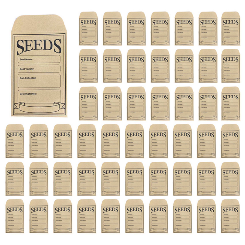 100Pcs Seed Envelopes 3.1X4.7 Inch, Brown Paper 1