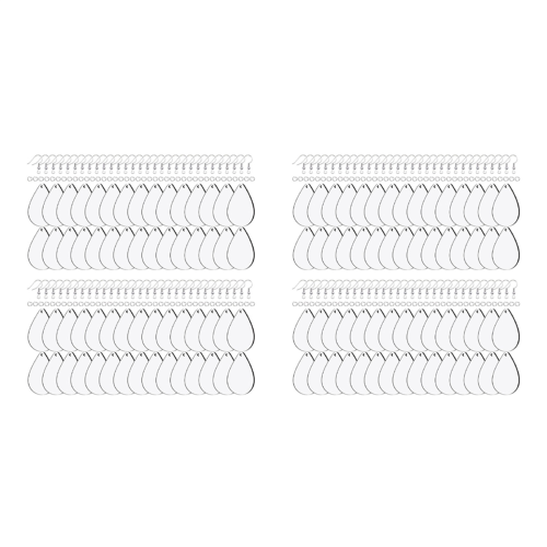 180 stuks sublimatie oorbel blanks 1