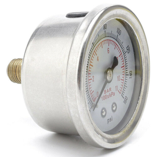 Verstelbare 0-160 PSI oliedrukregelaar, chroomzilver 2