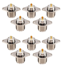 5 stuks UHF SO239 vrouwelijke 2-gats jack met flens soldeerpaneel