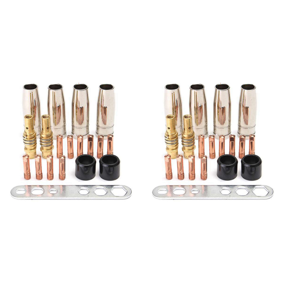 19Pcs Nozzle Contact Tips Holder For Mig Welder Torch 15Ak 4851999562286