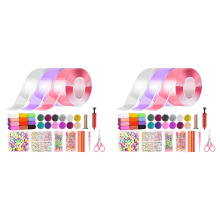 Nano Tape Kneden Blazen Bellen Complete Set Dubbelzijdige Sticker Tapes