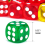 50Pack 14MM Translucent&Solid 6-Sided Dice for ,Activity 5