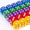 50Pack 14MM Translucent&Solid 6-Sided Dice for ,Activity 7