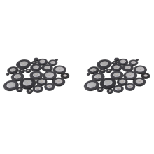 Set van 25 stuks altsax leren pads, saxofoon houtblazers accessoires zwart