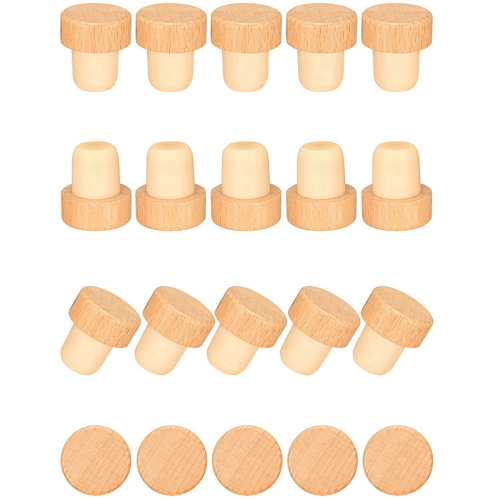 20 Pieces T Shape Wine Corks Tasting 2