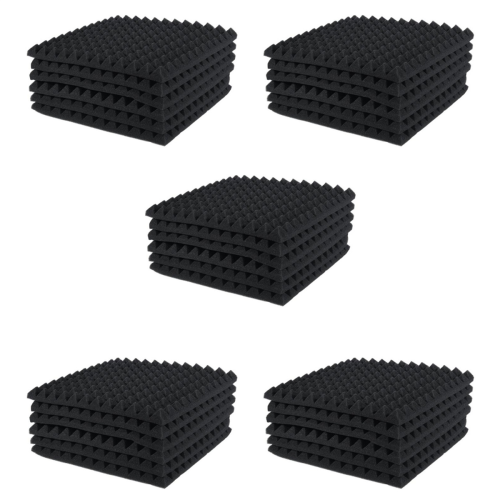 6 stuks akoestische panelen, schuimplaat, studiogeluidsabsorberende wigtegels 1