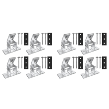4-pack zonnepaneelhouders, 10-60 bevestigingsmodule, voor