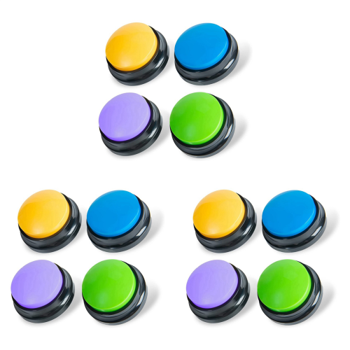 Recordable Dog Buttons, for Communication Pet Training Buzzer, 4PCS 1