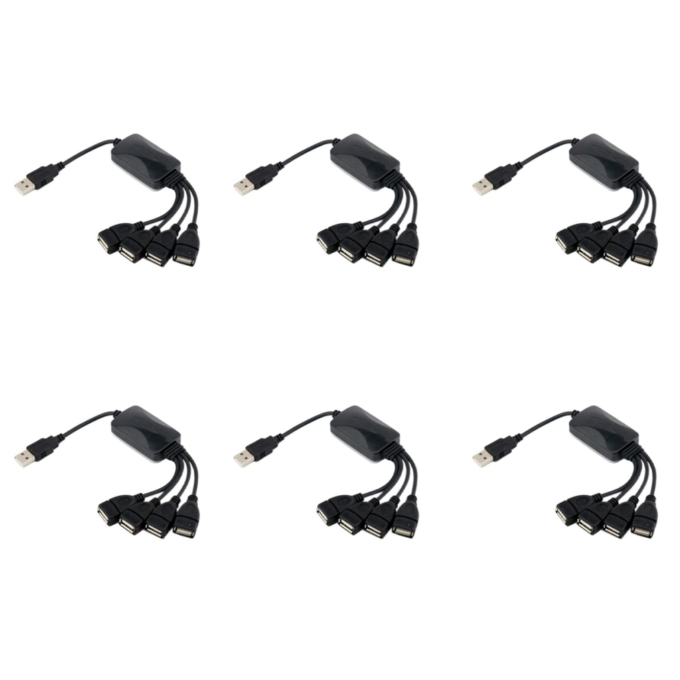 1 Male To 4 Female Usb Hub Splitter Extend Cable 2.0 Extension 4851999576788