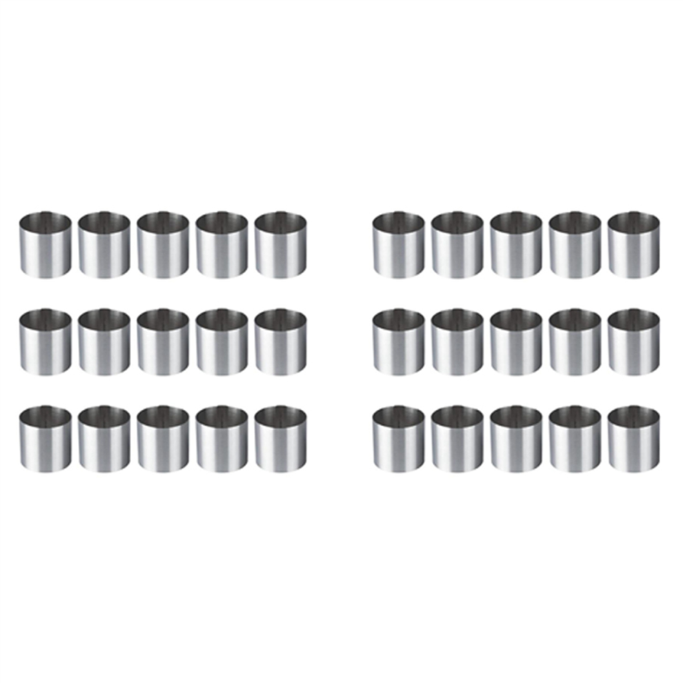 15 Pieces Stainless Steel Mousse Rings Baking Tool for Tart,Fondant-image-OPC-PJTKHDB-NEW
