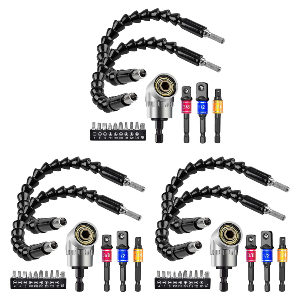 Flexible Drill Extension Hex Shank Nut Driver Bit Set 4851999576320