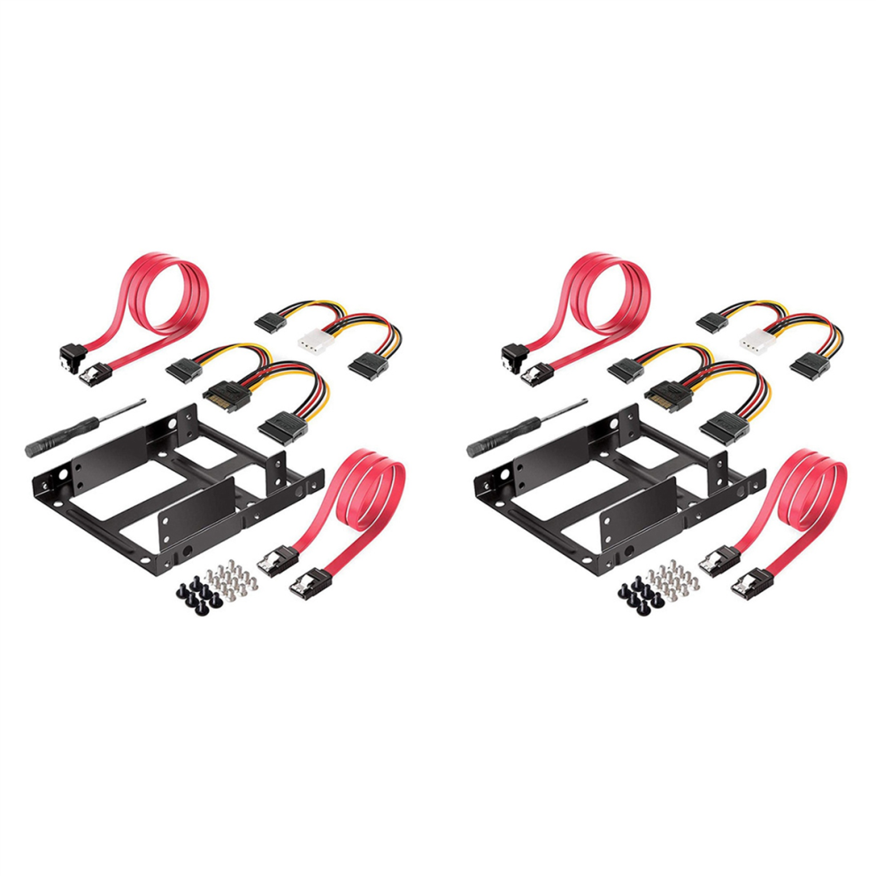 Dual Ssd Hdd Mounting Bracket 3.5 To 2.5 Internal Hard Disk Kit 4851999582611