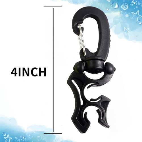 2-pack duikslangklem, duikhouderklem, dubbel 2