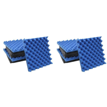 6-pack zwart + blauw kratschuim Studio geluidsdichte vulling 30x30x3,8cm