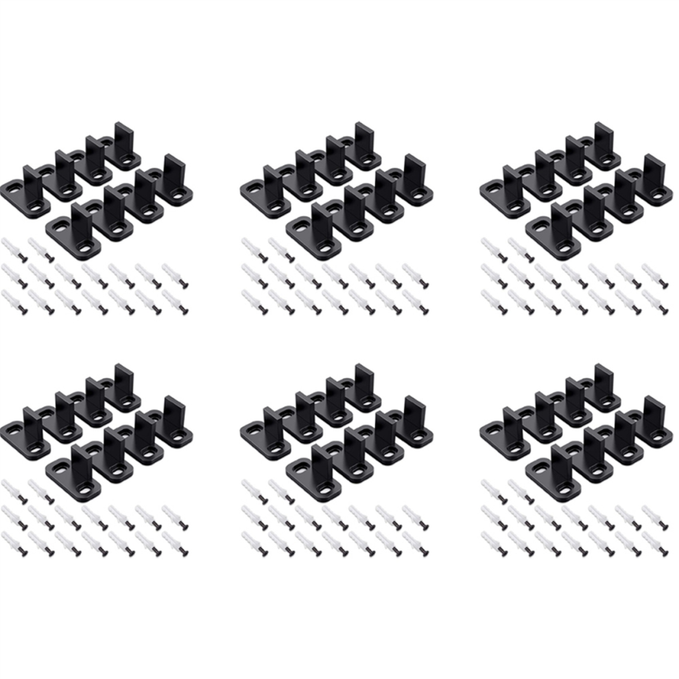 8 Pieces Sliding Barn Door Floor Guides Hardware Plastic Track Guide 4851999581928