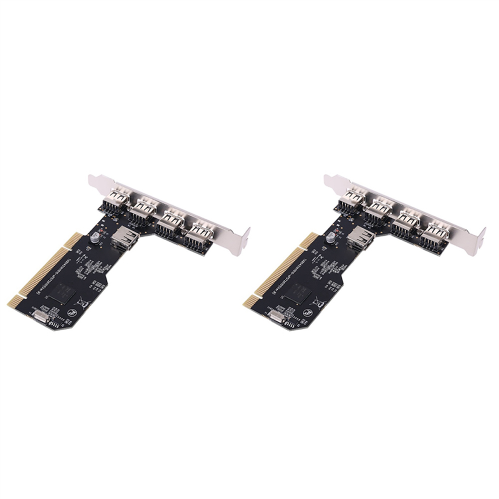 Pci To Usb2.0 Expansion Card Desktop 5 480Mbp Hub 4851999582444