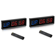 Gym Timer,LED Interval Digital Countdown Wall Clock Fitness Timer