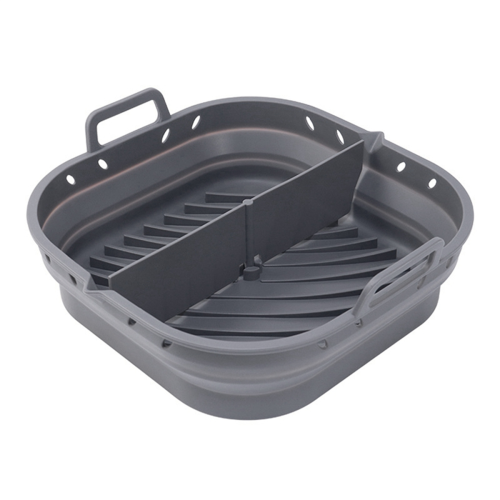 Foldable 8.5in Airfryer Tool Baking Mold grey 1