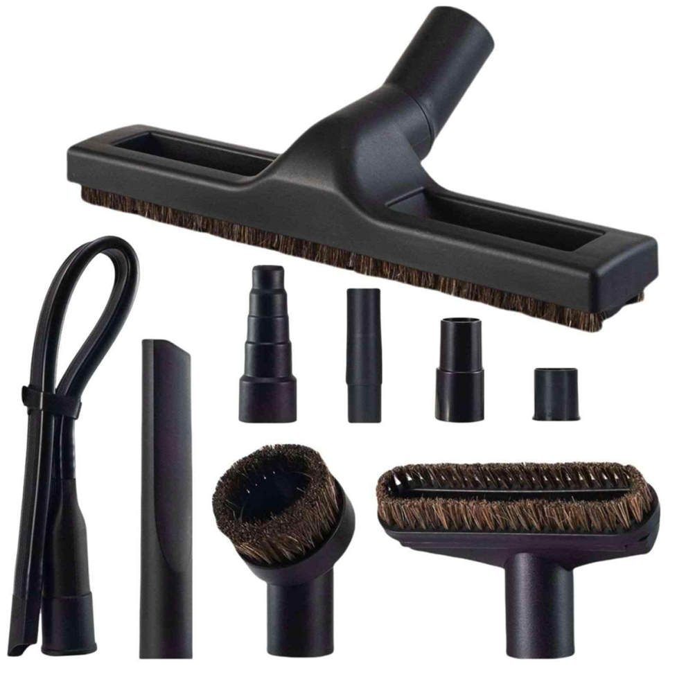 9-Piece Universal Cleaning Set, Vacuum Attachment/Brush/Crevice Tool-image-OPC-PJTKR8K-NEW
