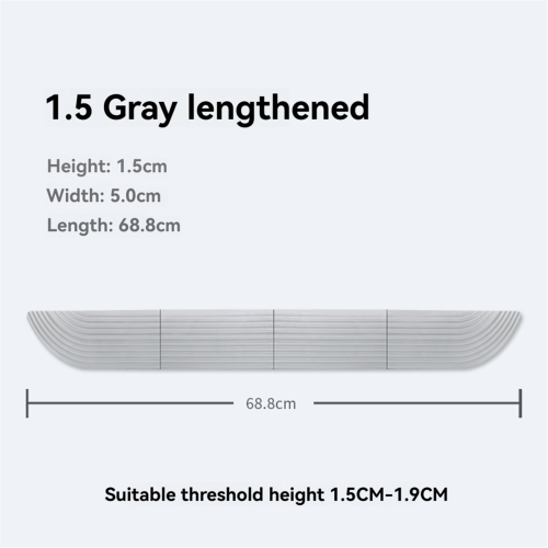 Floor Sweeper Threshold Bars Supports 1.5-1.9cm Gray 2