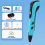 3D Printing Pen for Kids Educational Art Tool Blue 4
