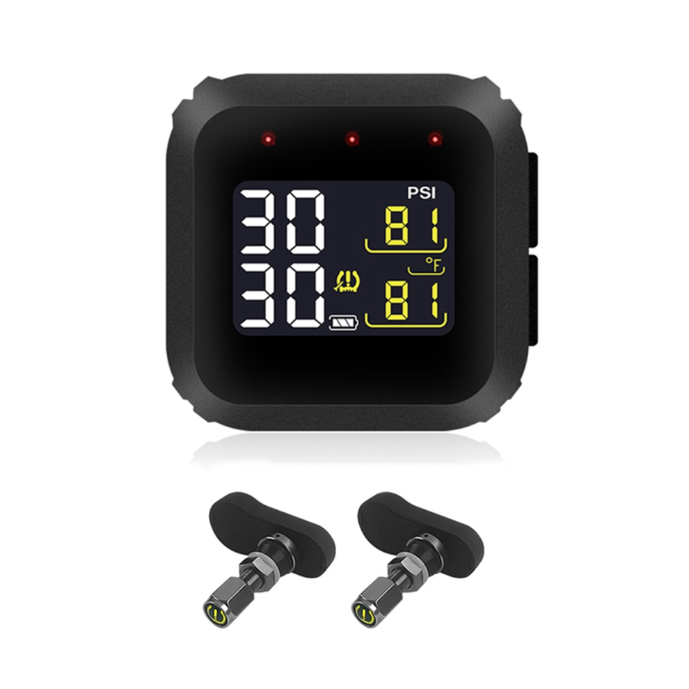 Motorcycle Tpms Tyre Pressure Monitoring Lcd Display 4851330982728