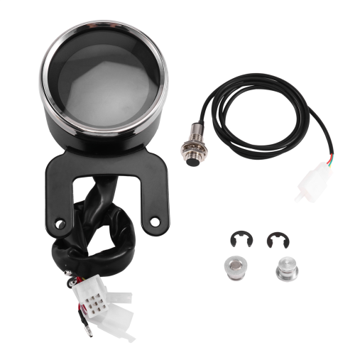 Universal 12V Motorcycle LCD Digital Odometer Speedometer 1